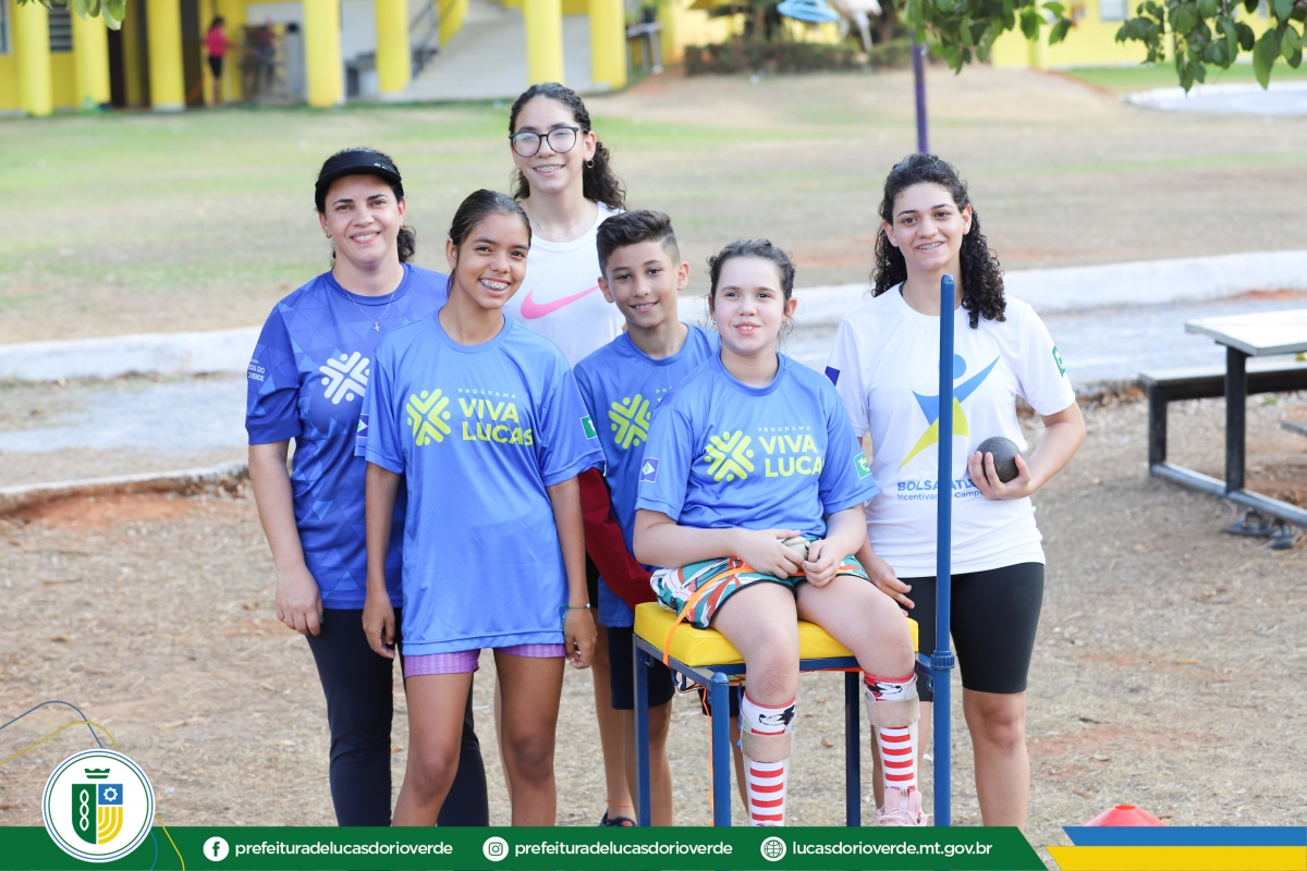 Alunas Da Escolinha De Atletismo Do Viva Lucas Participam Das