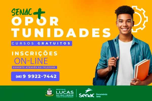 Lucas do Rio Verde oferece cursos gratuitos de beleza, gastronomia e liderança
